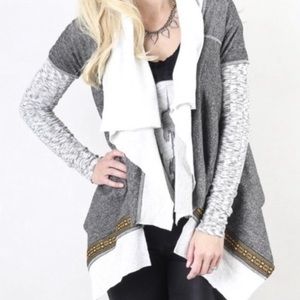 Anthropologie Scrapbook Waterfall Cardigan